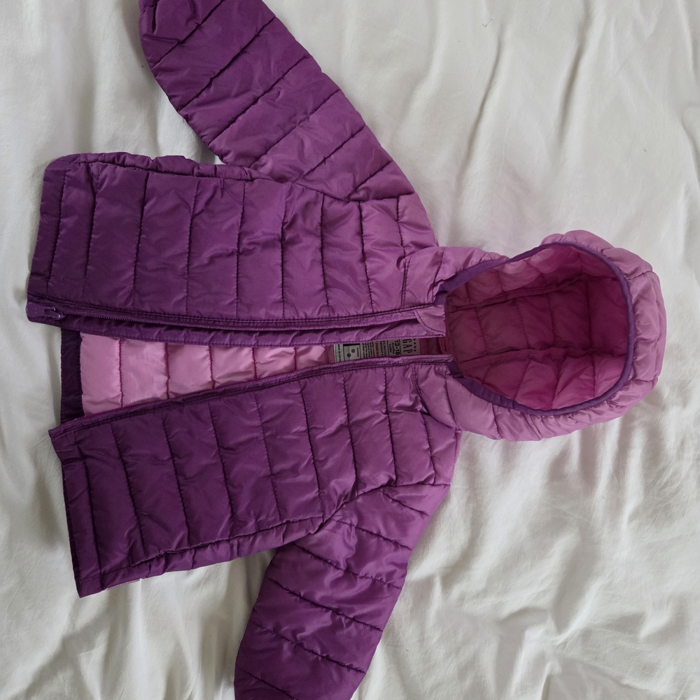 GAP Baby Purple Puffer Jacket